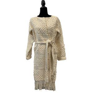 Ulla johnson - Ivory Popcorn Cardigan Coat P/S Small